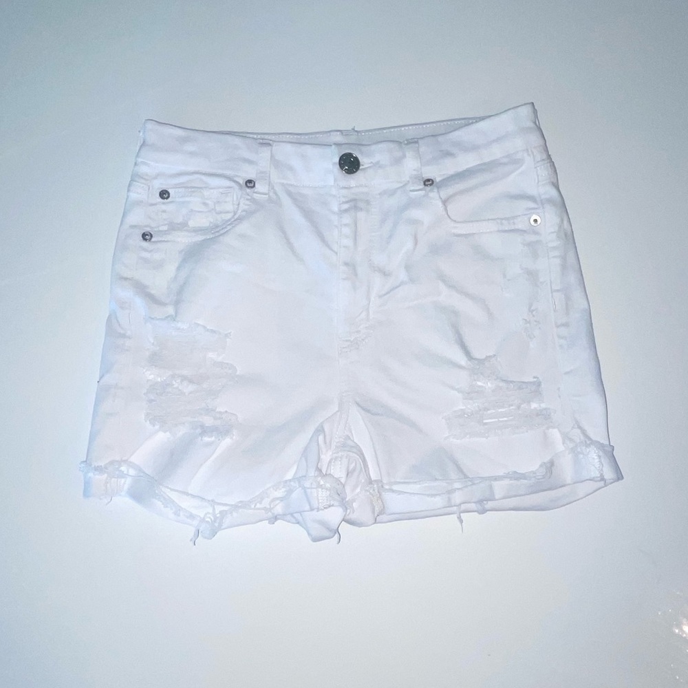 AE Stretch High-Waisted Denim Short Short - Picture 6 of 9